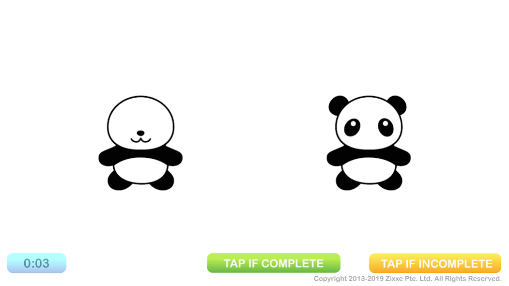 MyEyeGym exercise screen